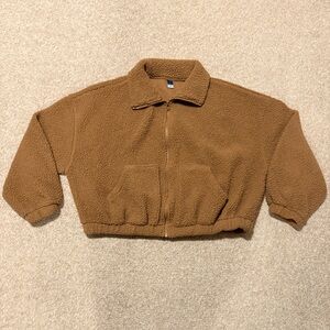 Old Navy Tan Zip-Up Sweater